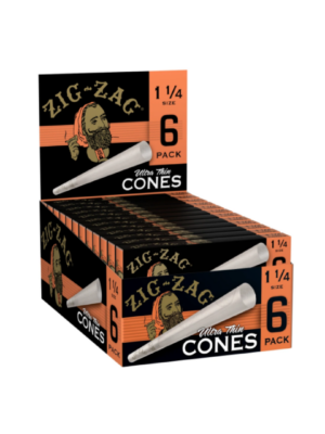 ZIG-ZAG CONES - 24 PACK DISPLAY