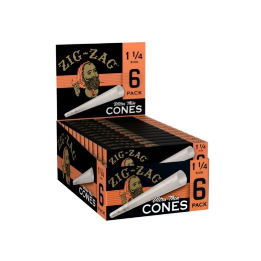 ZIG-ZAG CONES - 24 PACK DISPLAY