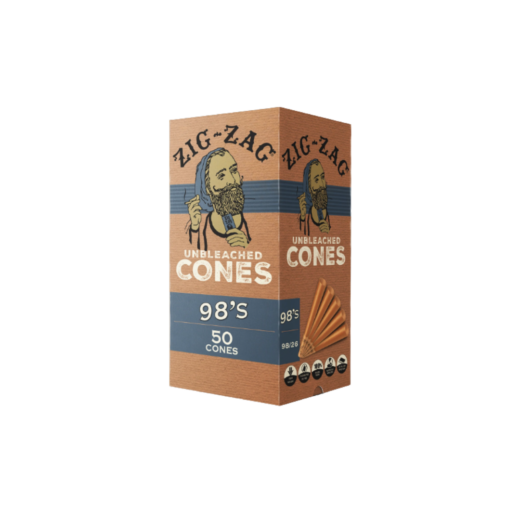 ZIG-ZAG 98's MINI BULK UNBLEACHED CONES
