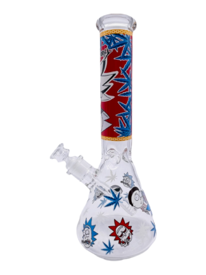 16" RICKY MOORTY 7MM BEAKER BONG