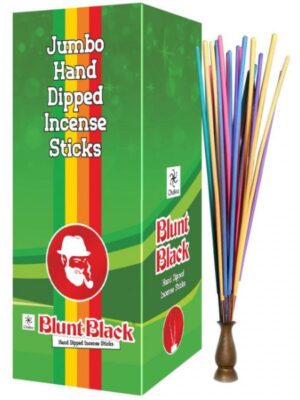 CHAKRA BLUNT BLACK INCENSE STICKS - JUMBO