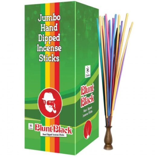 CHAKRA BLUNT BLACK INCENSE STICKS - JUMBO