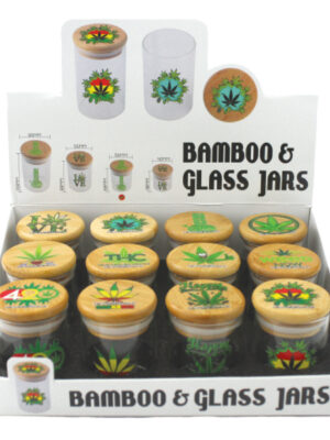 Medium Glass Jar w/ Bamboo Cap