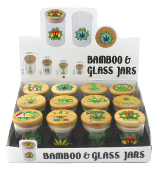 Medium Glass Jar w/ Bamboo Cap