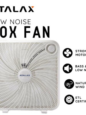 ATALAX - BF20-X4W LOW NOISE BOX FAN - 20 INCHES