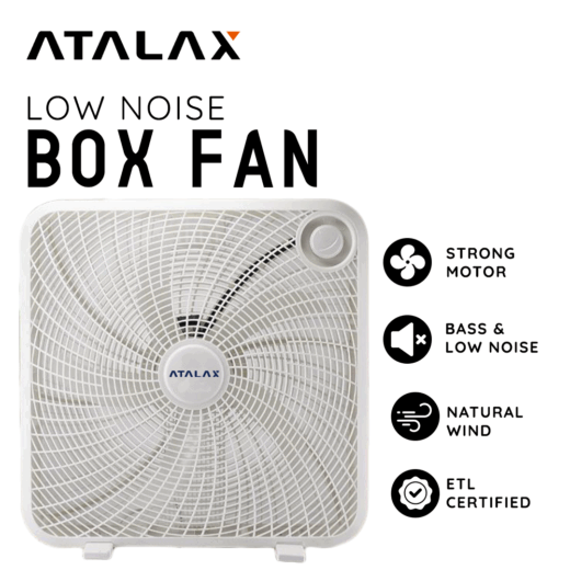 ATALAX - BF20-X4W LOW NOISE BOX FAN - 20 INCHES