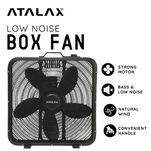ATALAX - BF20-X4B LOW NOISE BOX FAN - 20 INCHES