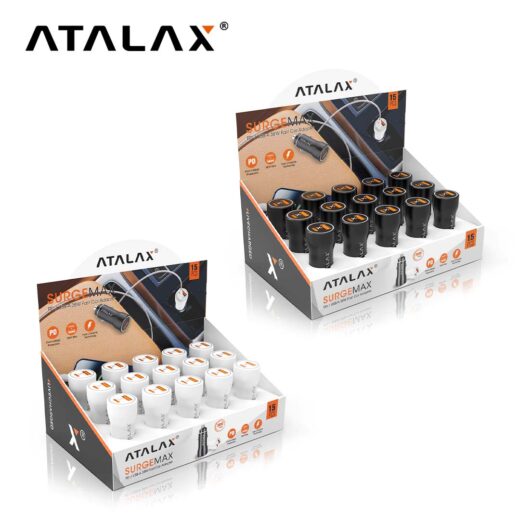 ATALAX C8 PD/USB-A 38W FAST CAR ADAPTER  (15 Pcs)