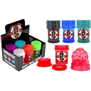 HERB SAVER - LARGE HERB GRINDERS - ASSORTED 6CT DISPLAY