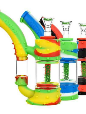 OOZE - STACK SILICONE GLASS WATER PIPE (ASSORTED)