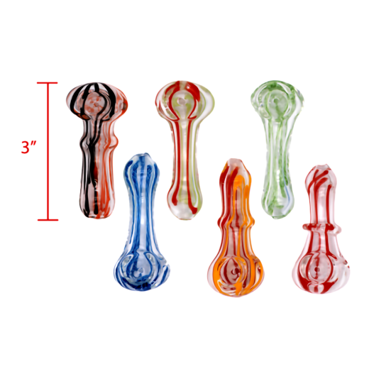 3" Glass Hand Pipes