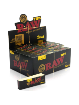 RAW - NATURAL TIPS - BLACK 50PK