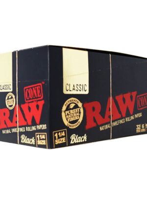 RAW BLACK CLASSIC CONE - 32PK DISPLAY
