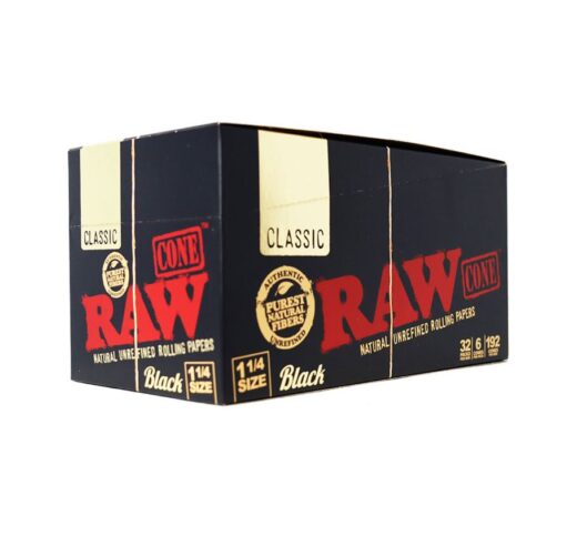 RAW BLACK CLASSIC CONE - 32PK DISPLAY