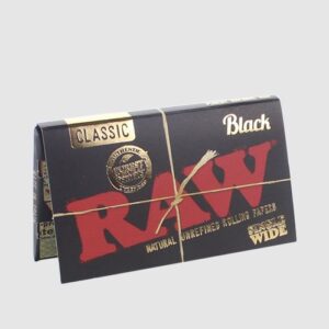 RAW BLACK - SINGLE WIDE PAPER - 25PK