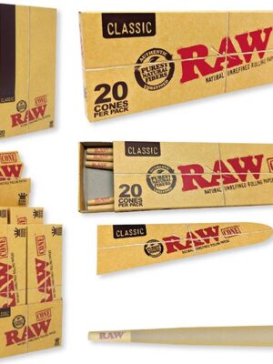 RAW CLASSIC CONE - 20CT 12PK