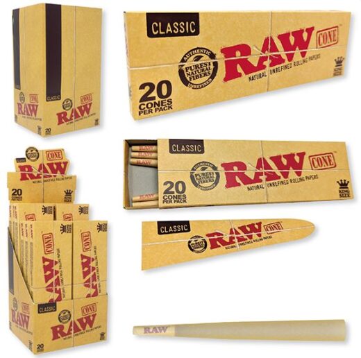 RAW CLASSIC CONE - 20CT 12PK