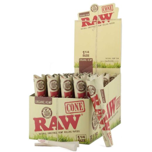 RAW ORGANIC HEMP CONE - 32PK DISPLAY