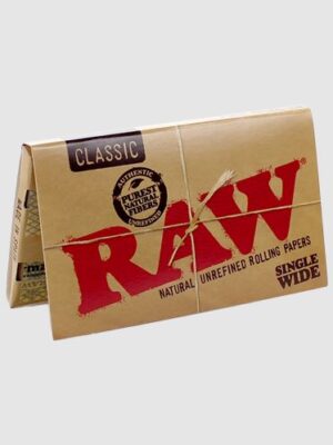 RAW CLASSIC - SINGLE WIDE PAPER - 25PK