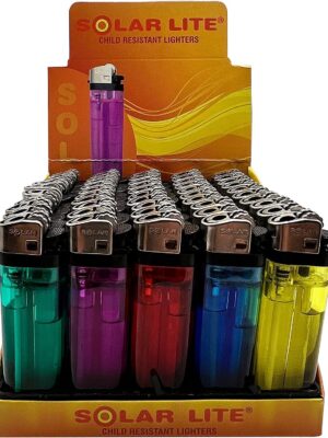 SOLAR LITE LIGHTERS - 50CT DISPLAY
