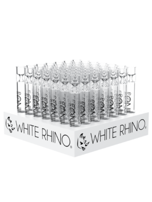 WHITE RHINO - GLASS CHILLUM/BLUNT