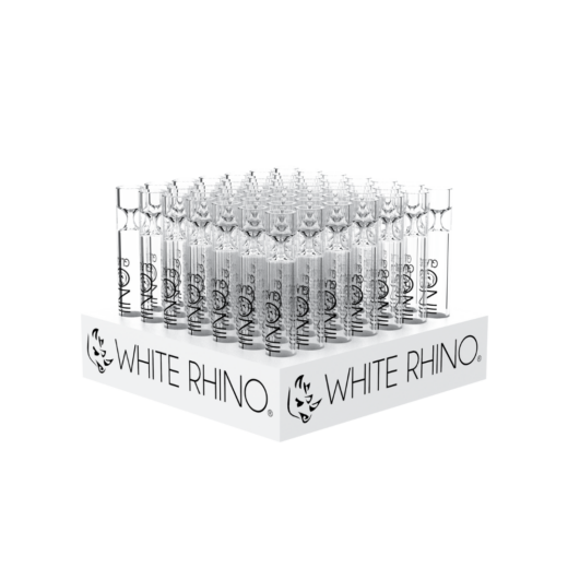 WHITE RHINO - GLASS CHILLUM/BLUNT