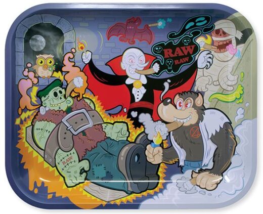 RAW ROLLING TRAY - MONSTER METAL - XL