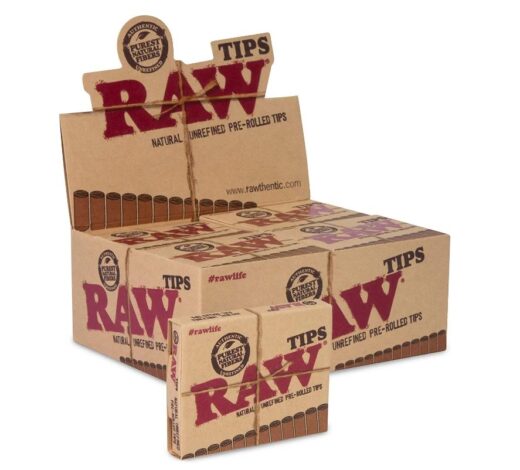 RAW PRE-ROLLED TIPS 20PK